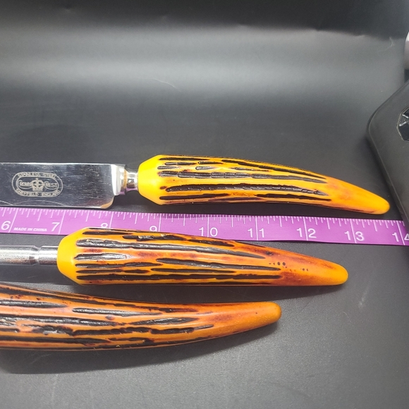 Crown Crest Stainless Steel Sheffield England 3 Piece Craving Set. - Picture 8 of 8